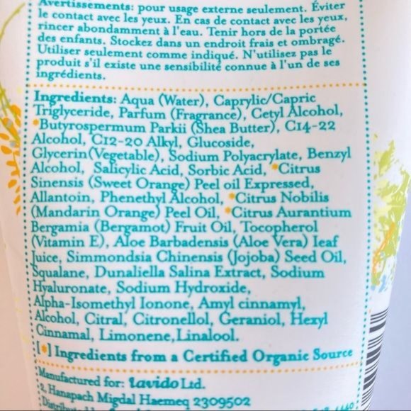 Lavido Citrus Aromatic Body Lotion Hydrate Nourish Protect 4.05 fl oz New SEALED - Picture 9 of 13